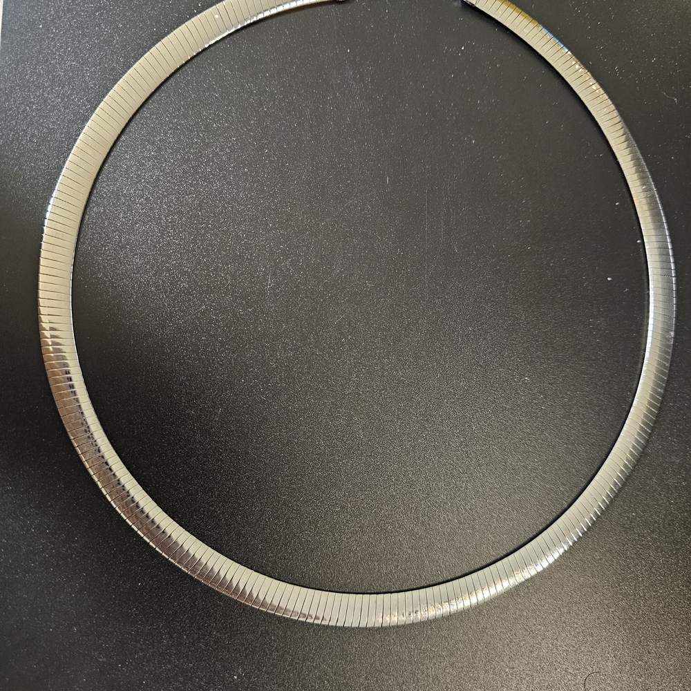 Elegant Silver Choker Necklace